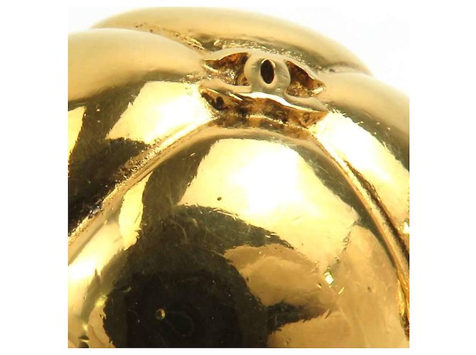 Orecchini in metallo dorato Chanel Coco Mark D'oro - vista 9