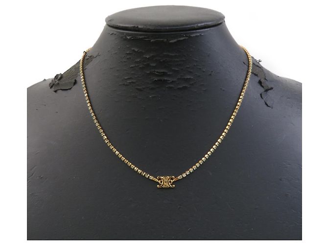 Céline Celine Triomphe Halskette Golden Hellblau - Ansicht 8