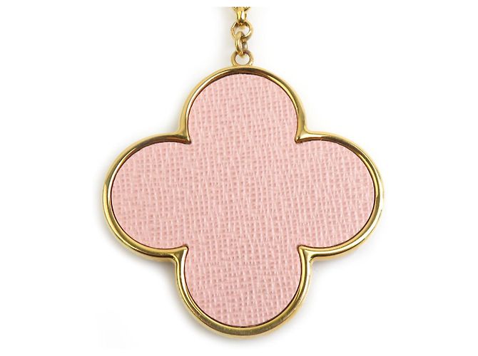 Portachiavi Louis Vuitton Into the Flower Marrone Rosa D'oro - vista 4