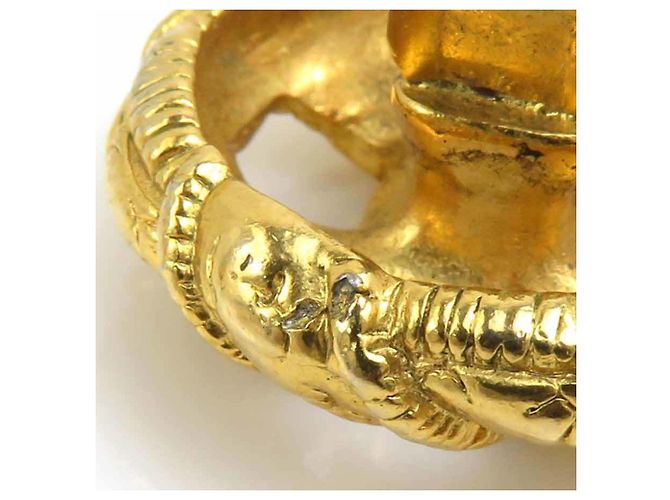 Orecchini a clip in metallo dorato Chanel Coco Mark per donne D'oro - vista 10