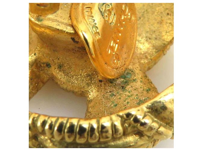 Orecchini a clip in metallo dorato Chanel Coco Mark per donne D'oro - vista 11