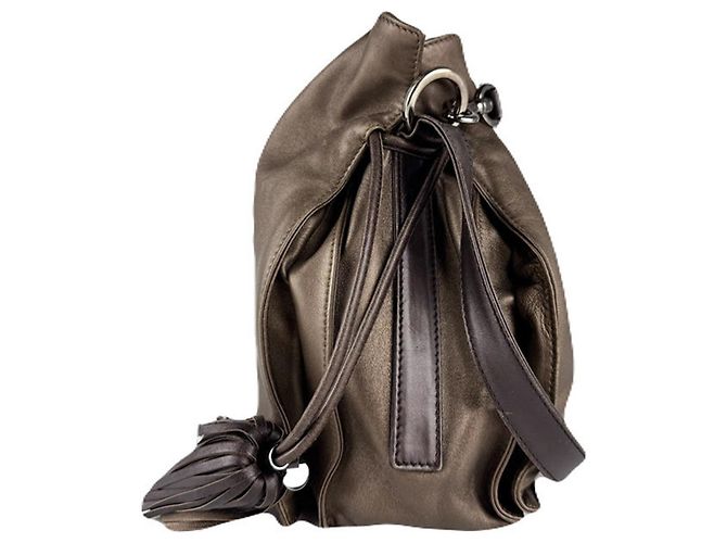 Bolsa de Ombro de Couro Flamenco da Loewe - vista 2