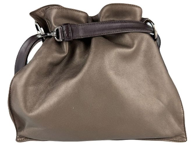Bolsa de Ombro de Couro Flamenco da Loewe - vista 3