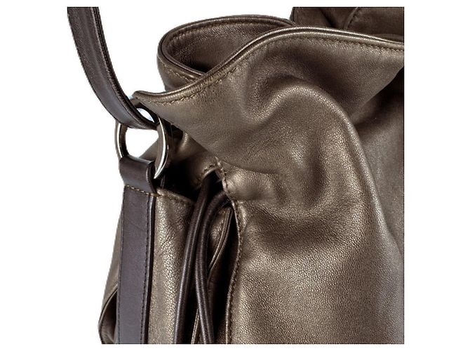 Bolsa de Ombro de Couro Flamenco da Loewe - vista 6