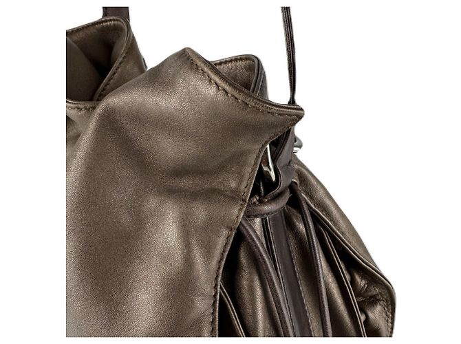 Bolsa de Ombro de Couro Flamenco da Loewe - vista 7