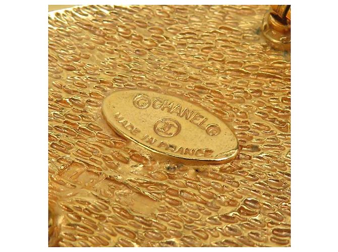 Spilla in metallo dorato Chanel con il marchio Coco D'oro - vista 12
