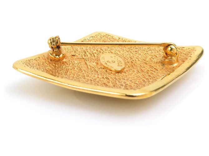 Spilla in metallo dorato Chanel con il marchio Coco D'oro - vista 4