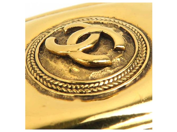 Spilla in metallo dorato Chanel con il marchio Coco D'oro - vista 6