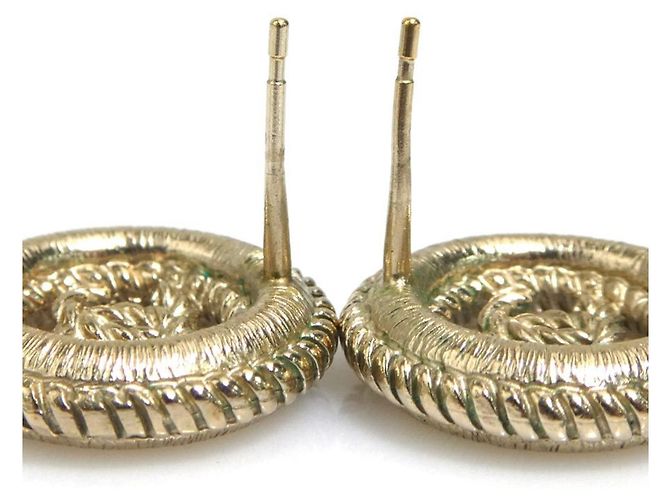 Orecchini in metallo dorato Chanel D'oro - vista 5