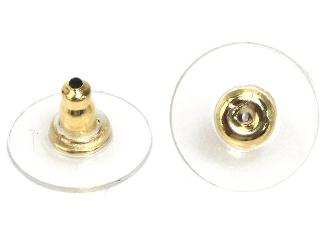 Orecchini in metallo dorato Chanel D'oro - vista 6