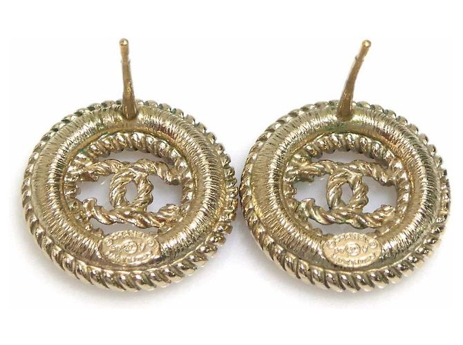 Orecchini in metallo dorato Chanel D'oro - vista 7