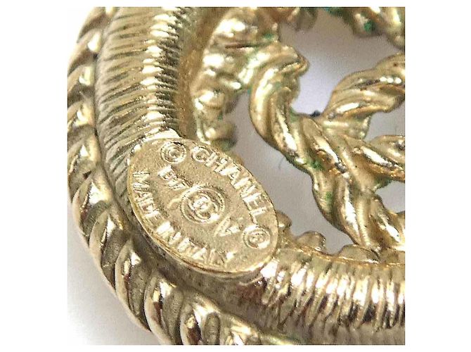 Orecchini in metallo dorato Chanel D'oro - vista 8