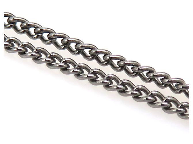 Collana da donna Chanel in nero e gunmetal Metallico - vista 6