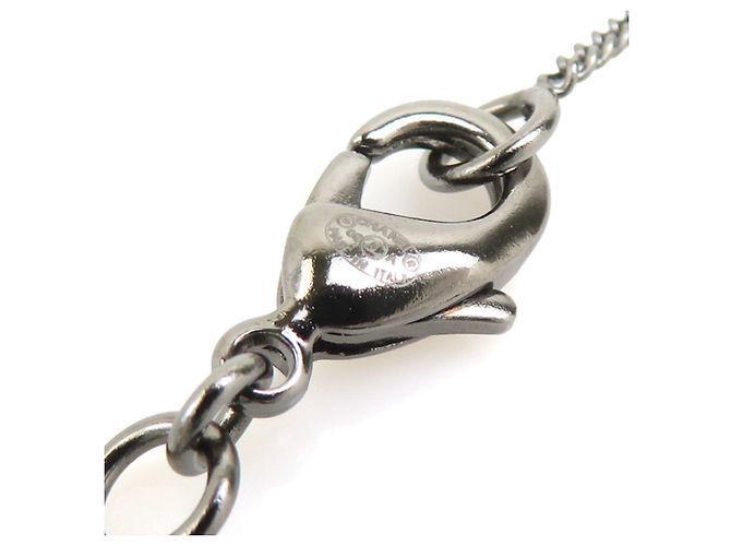 Collana da donna Chanel in nero e gunmetal Metallico - vista 8
