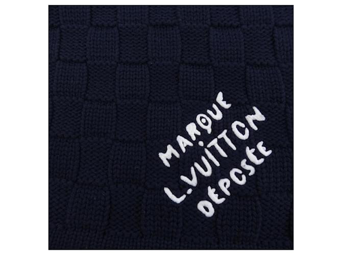 Sciarpa Snug Damier Louis Vuitton Blu navy - vista 4