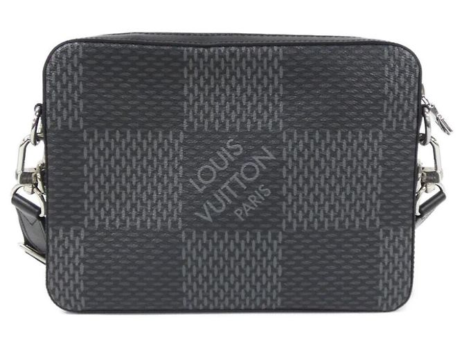Borsa a Spalla Trio Messenger 3D Damier Graphite Louis Vuitton Damier ebene - vista 2