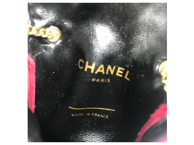 Pochette Miniatura Matelassé Logo CC Vintage Coco di Chanel Rosso D'oro - vista 11
