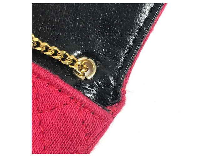 Pochette Miniatura Matelassé Logo CC Vintage Coco di Chanel Rosso D'oro - vista 13