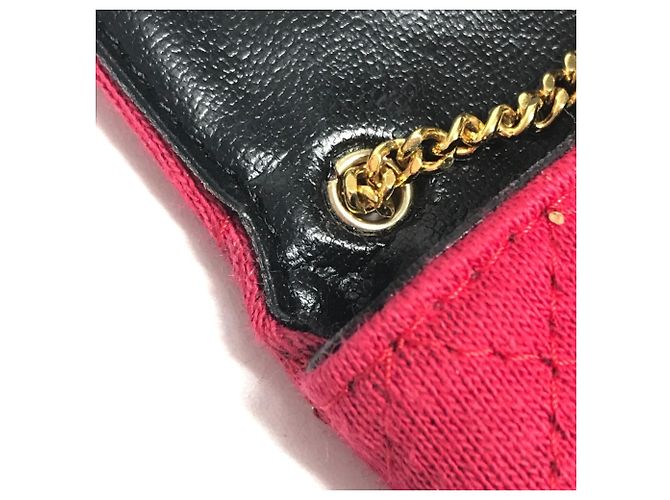 Pochette Miniatura Matelassé Logo CC Vintage Coco di Chanel Rosso D'oro - vista 14