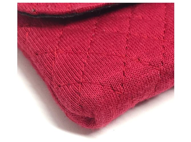 Pochette Miniatura Matelassé Logo CC Vintage Coco di Chanel Rosso D'oro - vista 7
