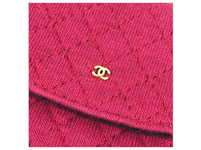 Pochette Miniatura Matelassé Logo CC Vintage Coco di Chanel Rosso D'oro - vista 8