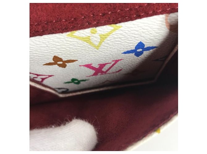 Louis Vuitton Monogramm Multicolor Alma GM Tote-Handtasche Weiß - Ansicht 17