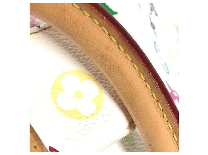 Louis Vuitton Monogramm Multicolor Alma GM Tote-Handtasche Weiß - Ansicht 9