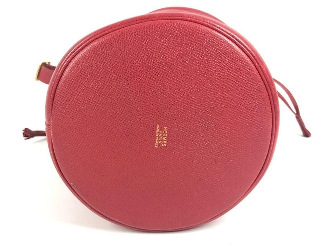 Borsa a Spalla Mainjoir con Frange e Pompon di Hermès Rosso - vista 5