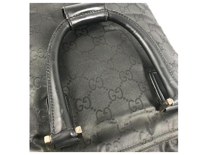Borsa Tote Verticale GG di Gucci Nero - vista 10