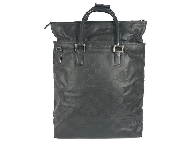 Borsa Tote Verticale GG di Gucci Nero - vista 2