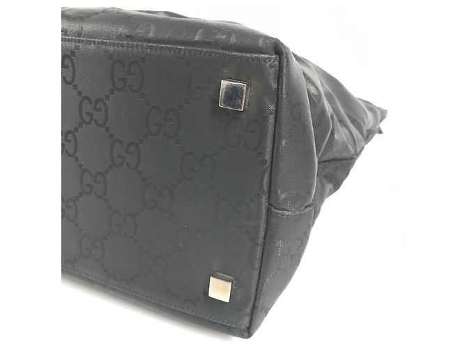 Borsa Tote Verticale GG di Gucci Nero - vista 6