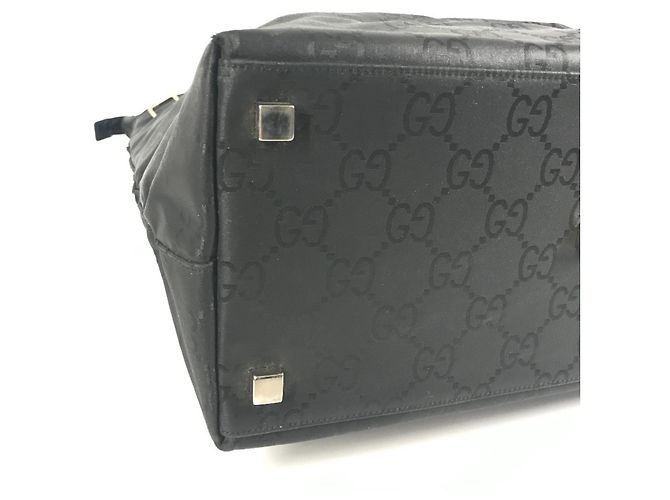 Borsa Tote Verticale GG di Gucci Nero - vista 7