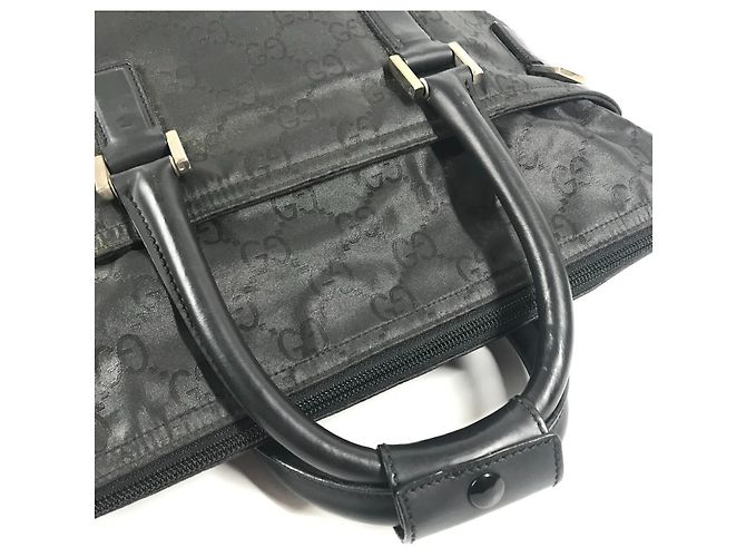 Borsa Tote Verticale GG di Gucci Nero - vista 8