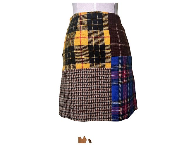 Weekend Max Mara Saia Mini Agoraio em Patchwork de Lã Multicor - vista 4