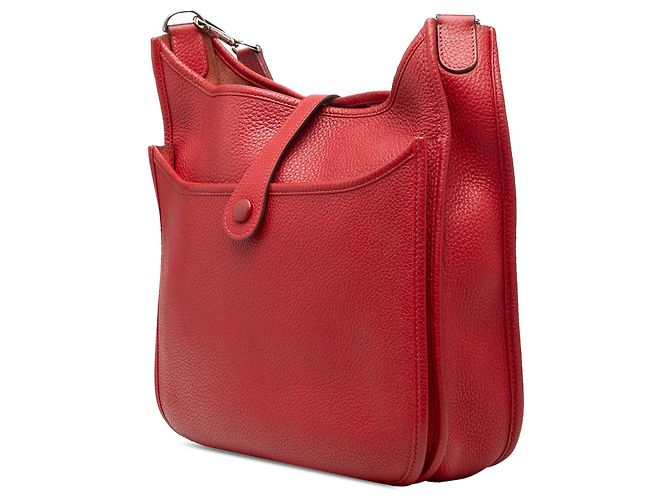 Hermès Evelyne III 29 in Pelle Clemence Rossa Rosso - vista 2