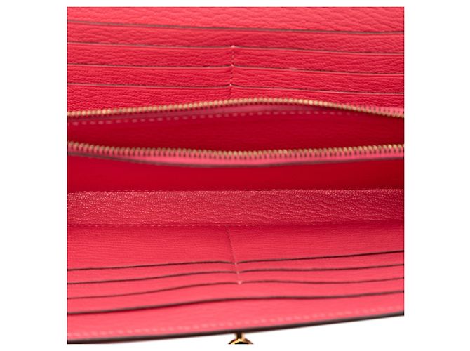 Portefeuille Longue Kelly en Chèvre Mysore Rose Hermès - vue 4