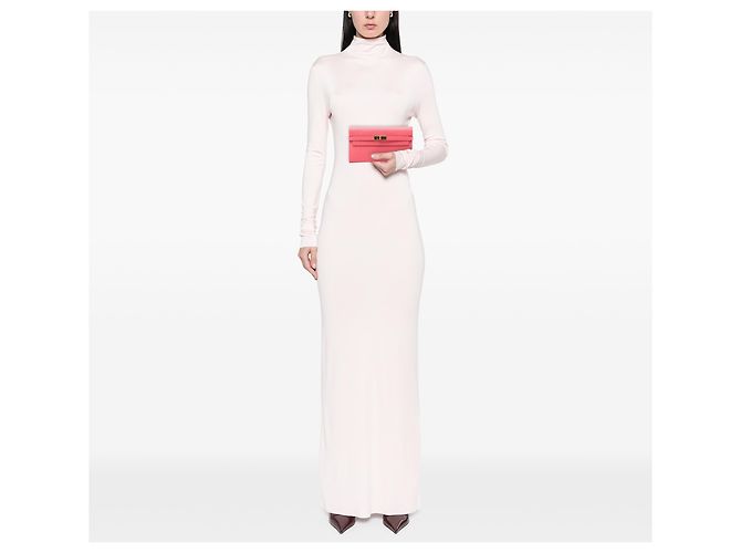 Portefeuille Longue Kelly en Chèvre Mysore Rose Hermès - vue 7