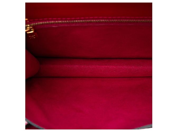 Louis Vuitton Monceau BB in Vernis Rosso - vista 4