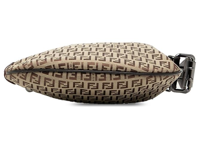 Fendi Beige Zucchino Austern Schultertasche - Ansicht 3