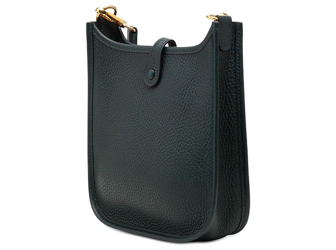 Hermès Evelyne 16 Amazone in Pelle Clemence Verde Verde scuro - vista 2