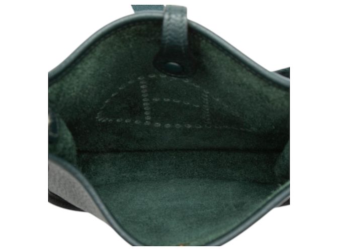 Hermès Evelyne 16 Amazone in Pelle Clemence Verde Verde scuro - vista 4