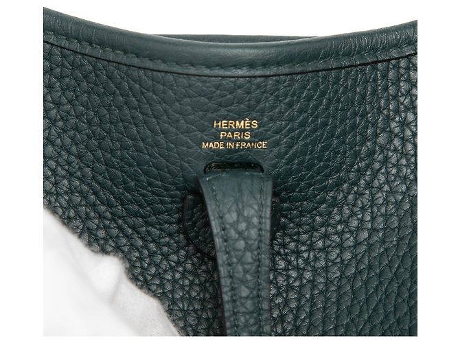 Hermès Evelyne 16 Amazone in Pelle Clemence Verde Verde scuro - vista 5