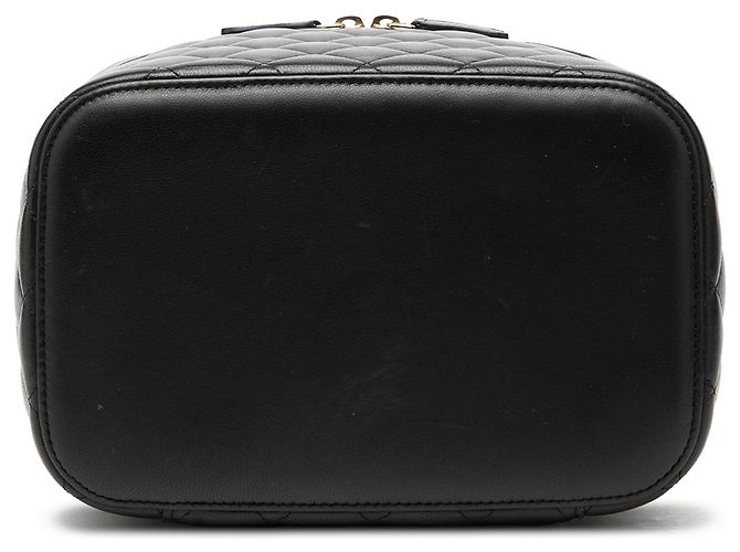 Borsa Vanity in Pelle di Agnello Trapuntata Nera CC di Chanel Nero - vista 3