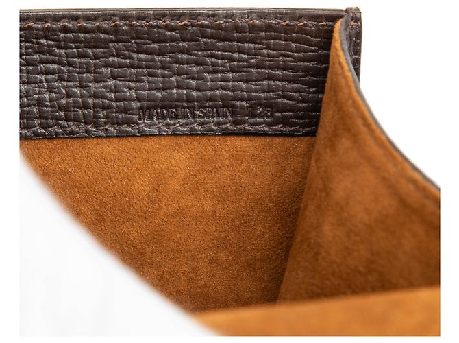 Bolso de mano Barcelona de cuero texturizado marrón LOEWE Castaño Marrón oscuro - vista 6