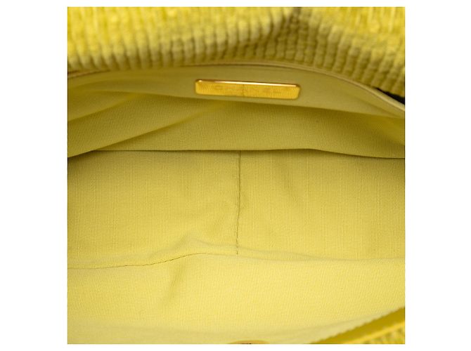Chanel Verde Grande Flap in Velluto a Coste 19 Verde oliva - vista 4