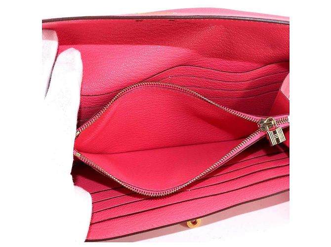 Cartera bifold larga Kelly de Hermès en cuero Chèvre - vista 7