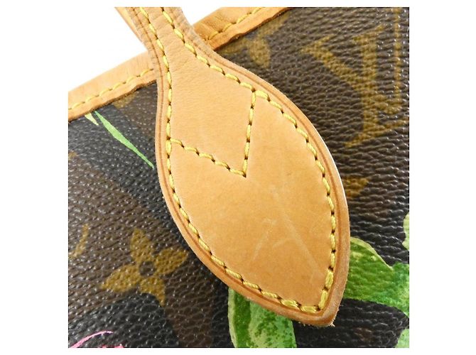 Borsa Louis Vuitton Monogram Rose Neverfull MM Marrone - vista 6