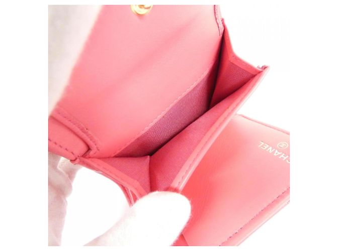 Billetera Tri-Fold Chanel 19 Línea AP0954 Rosa - vista 7
