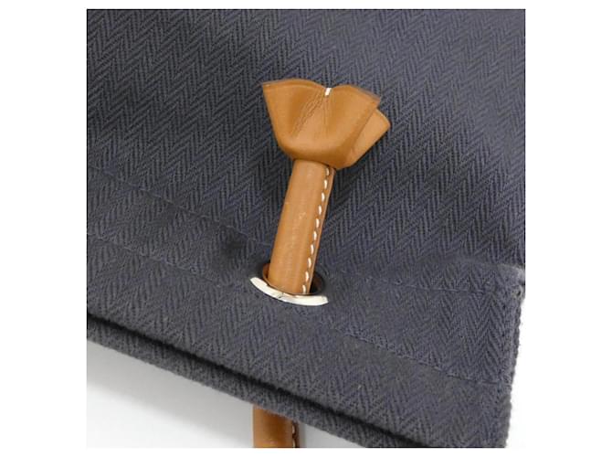 Borsa a Spalla Aline Hermès Blu D'oro - vista 6