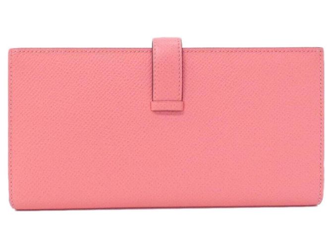 Hermès Cartera Larga Soufflé Bearn Hermes Rosa - vista 2